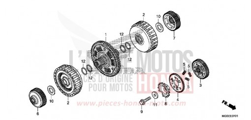 CLUTCH (NC700SD) NC700SDD de 2013